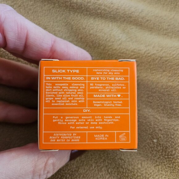 NWOT / NIB item slick type replenishing cleansing balm for dry skin - Picture 2 of 5